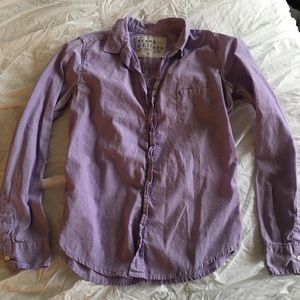 Frank & Eileen lilac cotton poplin buttondown, M